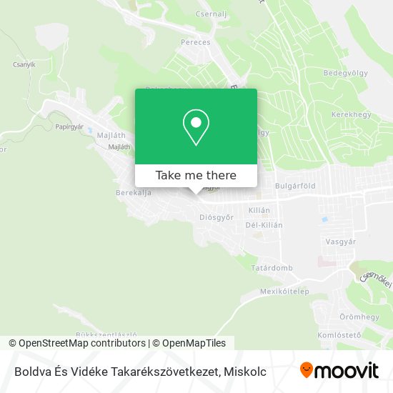 Boldva És Vidéke Takarékszövetkezet map