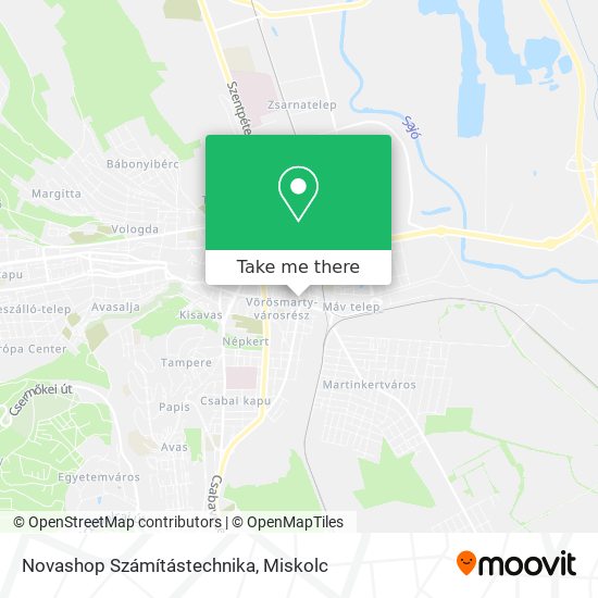 Novashop Számítástechnika map