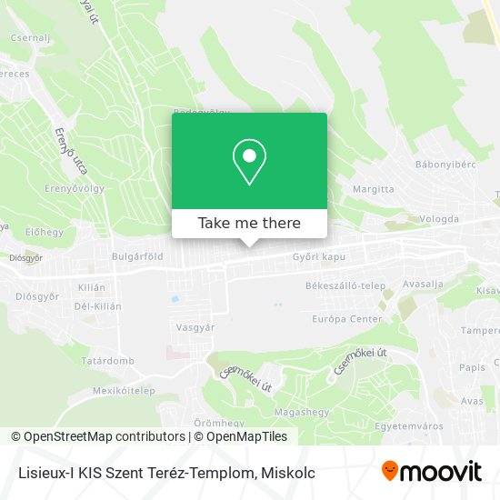 Lisieux-I KIS Szent Teréz-Templom map