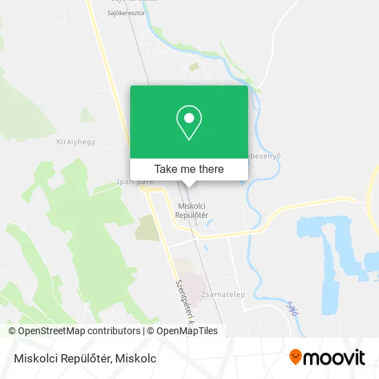 Miskolci Repülőtér map