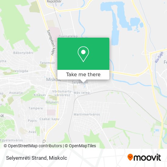 Selyemréti Strand map