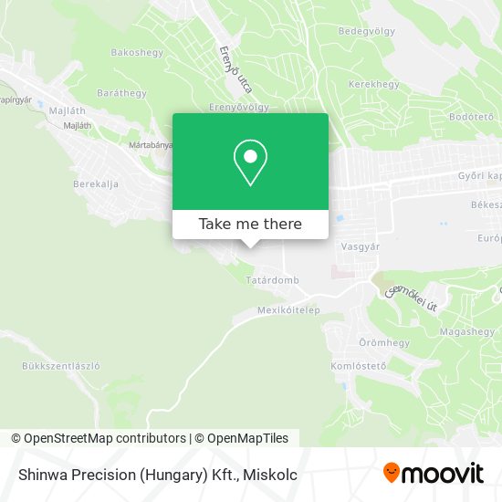 Shinwa Precision (Hungary) Kft. map