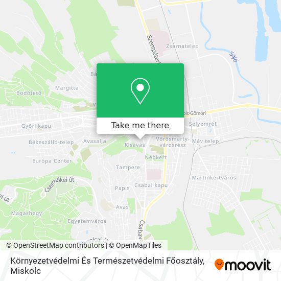 Környezetvédelmi És Természetvédelmi Főosztály map