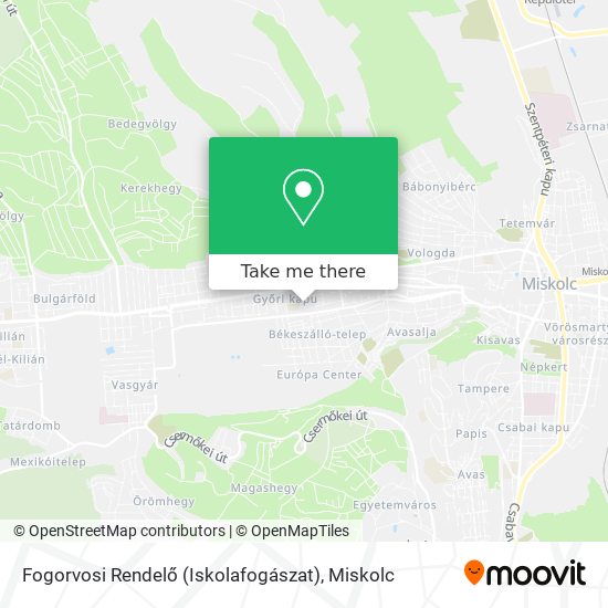 Fogorvosi Rendelő (Iskolafogászat) map