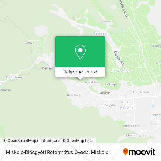 Miskolc-Diósgyőri Református Óvoda map