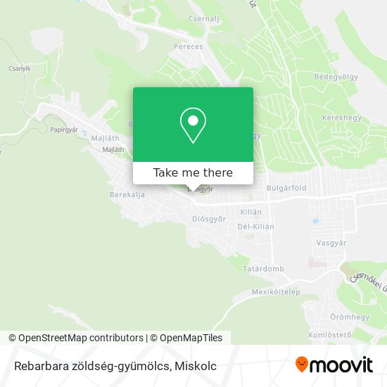 Rebarbara zöldség-gyümölcs map