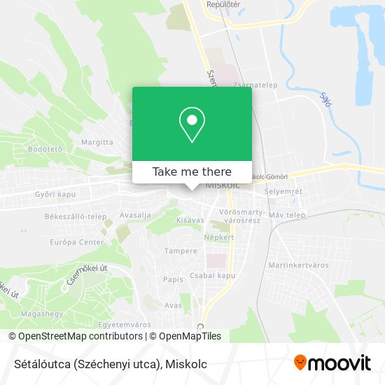 Sétálóutca (Széchenyi utca) map