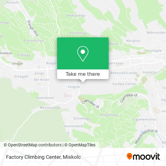 Factory Climbing Center map