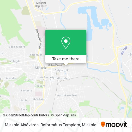 Miskolc-Alsóvárosi Református Templom map