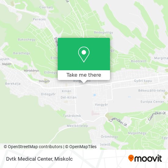 Dvtk Medical Center map