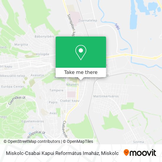 Miskolc-Csabai Kapui Református Imaház map