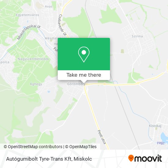 Autógumibolt Tyre-Trans Kft map