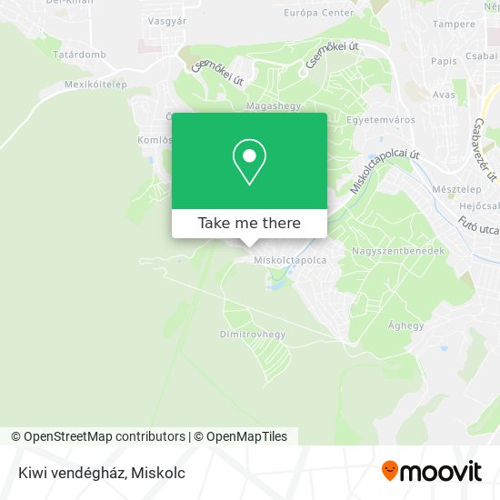Kiwi vendégház map