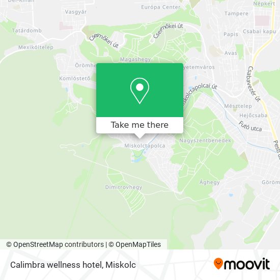 Calimbra wellness hotel map