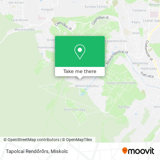 Tapolcai Rendőrőrs map