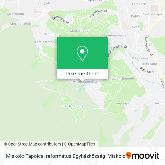 Miskolc-Tapolcai református Egyházközség map