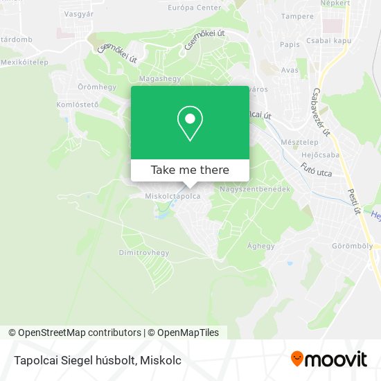 Tapolcai Siegel húsbolt map