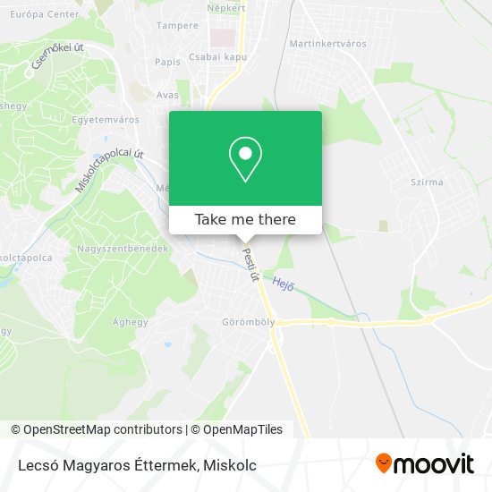 Lecsó Magyaros Éttermek map