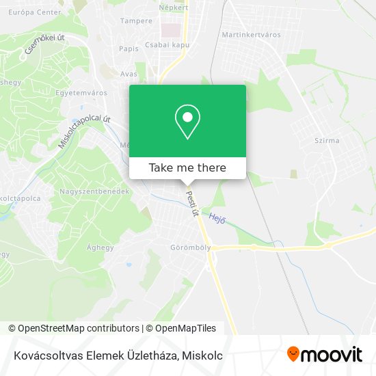 Kovácsoltvas Elemek Üzletháza map