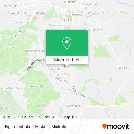 Figaro bababolt Miskolc map