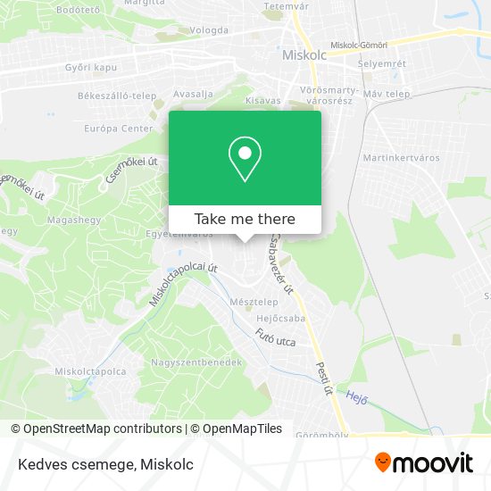 Kedves csemege map