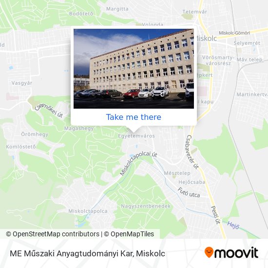 ME Műszaki Anyagtudományi Kar map