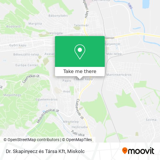 Dr. Skapinyecz és Társa Kft map