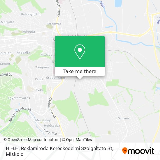 H.H.H. Reklámiroda Kereskedelmi Szolgáltató Bt map