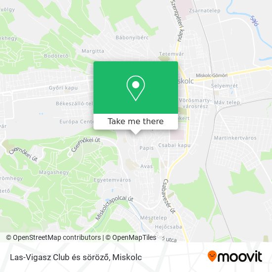 Las-Vigasz Club és söröző map