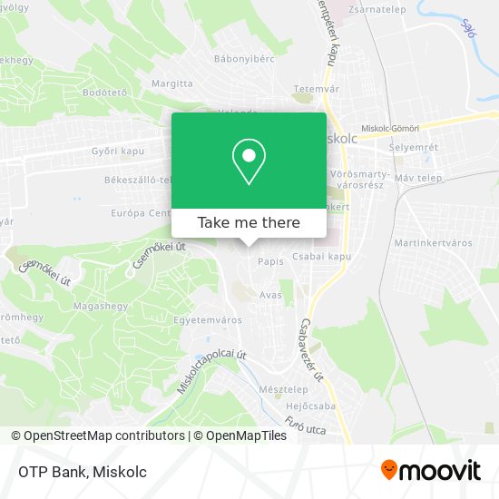 OTP Bank map