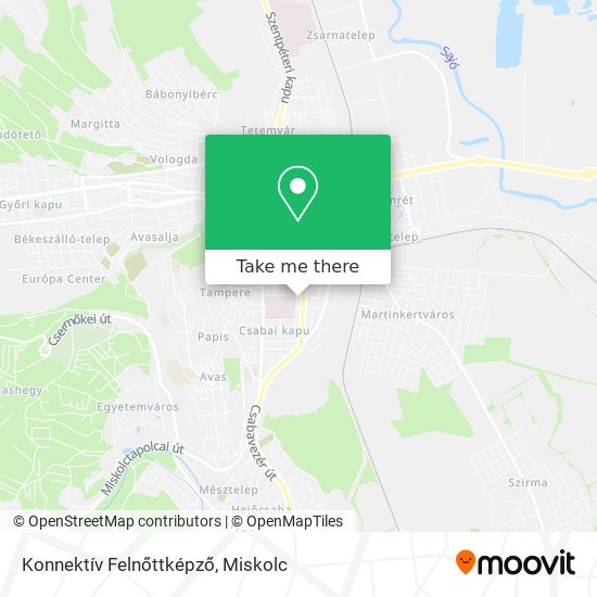 Konnektív Felnőttképző map