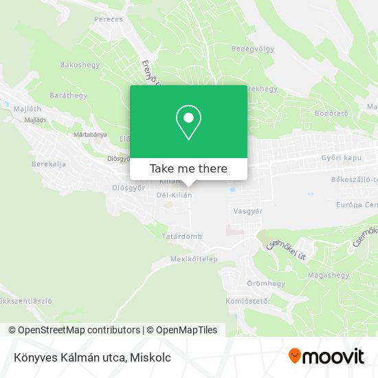 Könyves Kálmán utca map