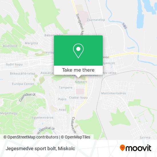Jegesmedve sport bolt map