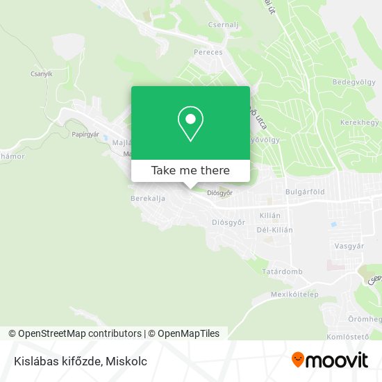 Kislábas kifőzde map