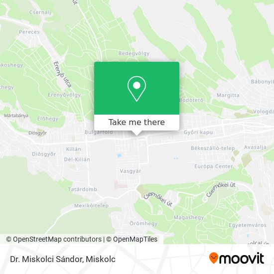 Dr. Miskolci Sándor map