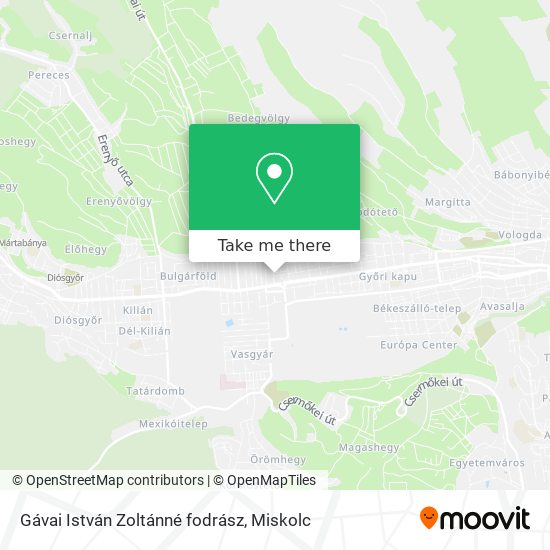 Gávai István Zoltánné fodrász map