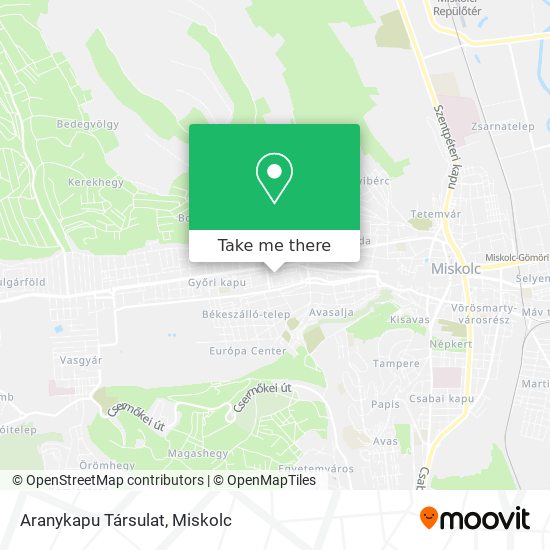 Aranykapu Társulat map