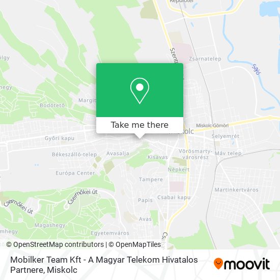 Mobilker Team Kft - A Magyar Telekom Hivatalos Partnere map