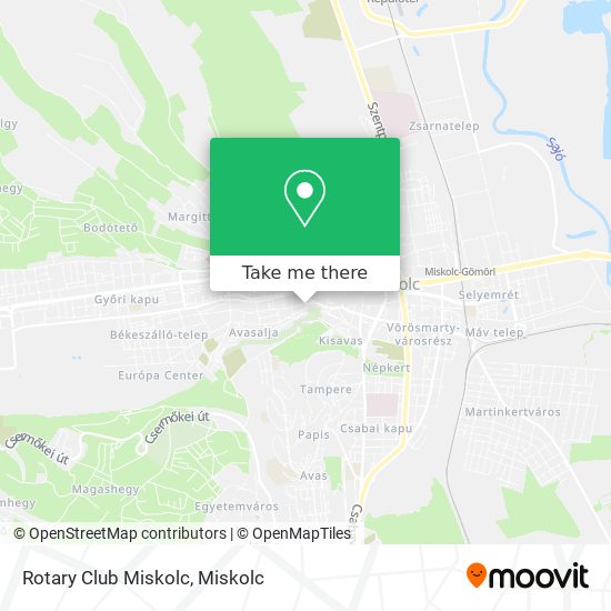 Rotary Club Miskolc map