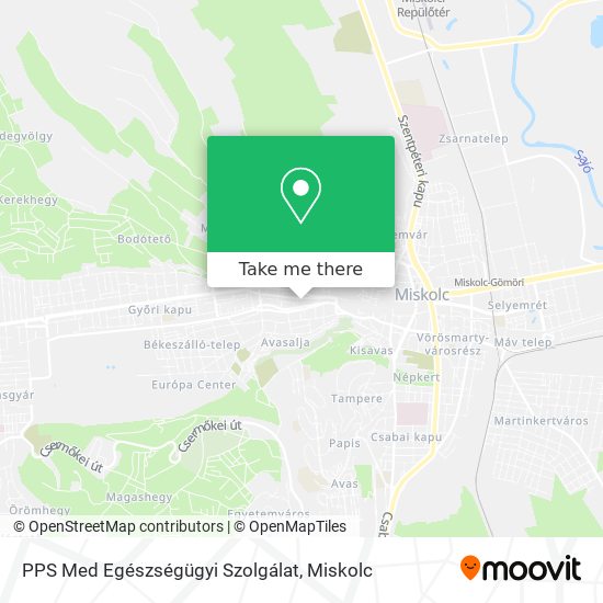 PPS Med Egészségügyi Szolgálat map