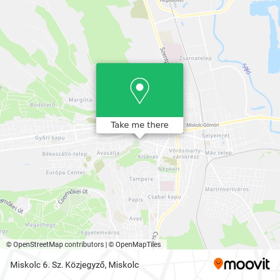 Miskolc 6. Sz. Közjegyző map