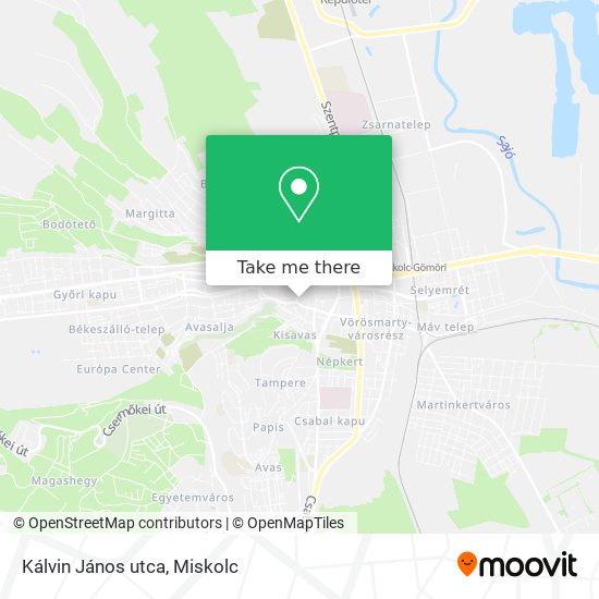 Kálvin János utca map