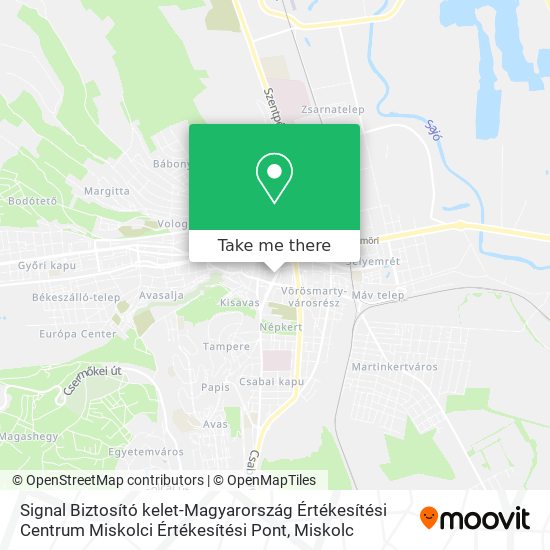 Signal Biztosító kelet-Magyarország Értékesítési Centrum Miskolci Értékesítési Pont map