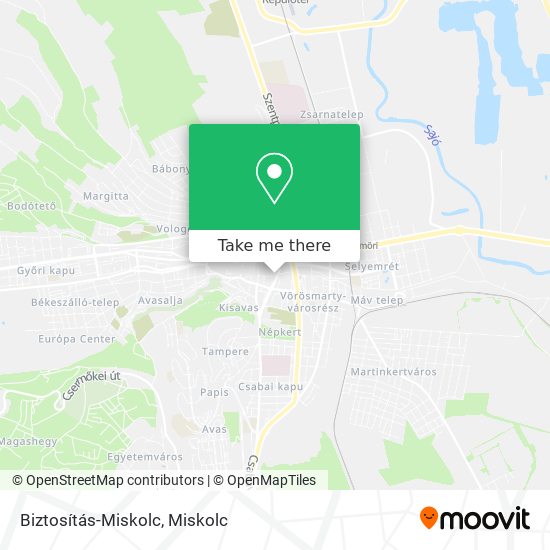 Biztosítás-Miskolc map