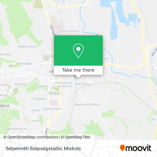 Selyemréti Szépségstúdió map