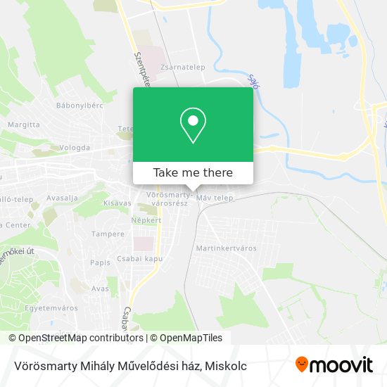 Vörösmarty Mihály Művelődési ház map