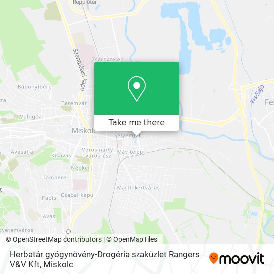 Herbatár gyógynövény-Drogéria szaküzlet Rangers V&V Kft map