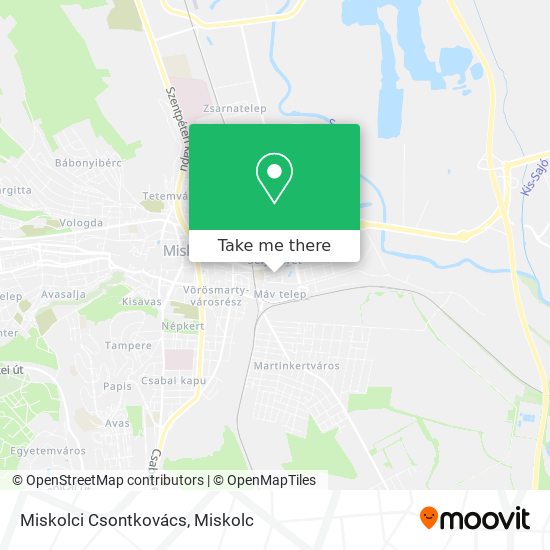 Miskolci Csontkovács map