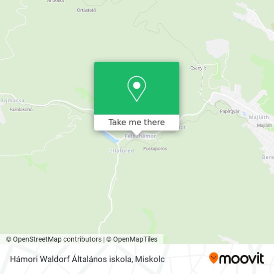 Hámori Waldorf Általános iskola map