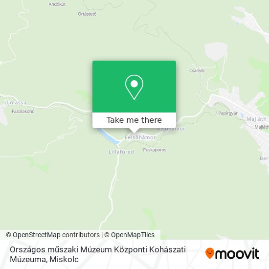 Országos műszaki Múzeum Központi Kohászati Múzeuma map